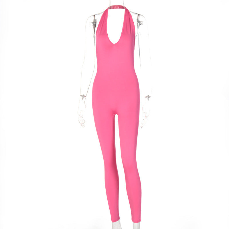 Women Skinny Sleeveless Jumpsuit – Sportlich & Figurbetont